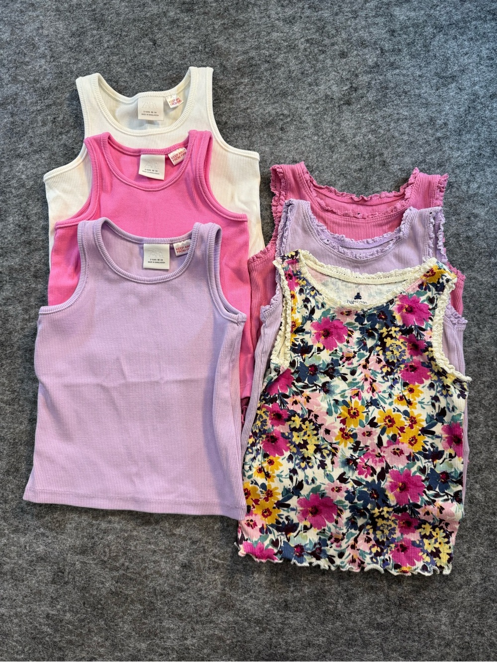 ZARA KIDS 2 Years & BABY GAP Ribbed Tank Top BUNDLE!